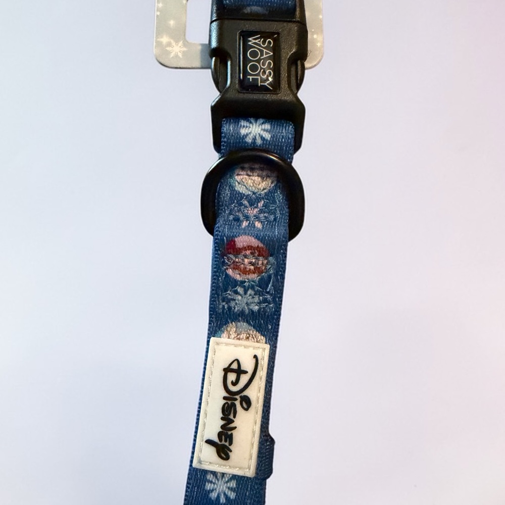 Disney Medium Sassy Woof Blue Adjustable Dog Collar Team Mickey Medium NWT